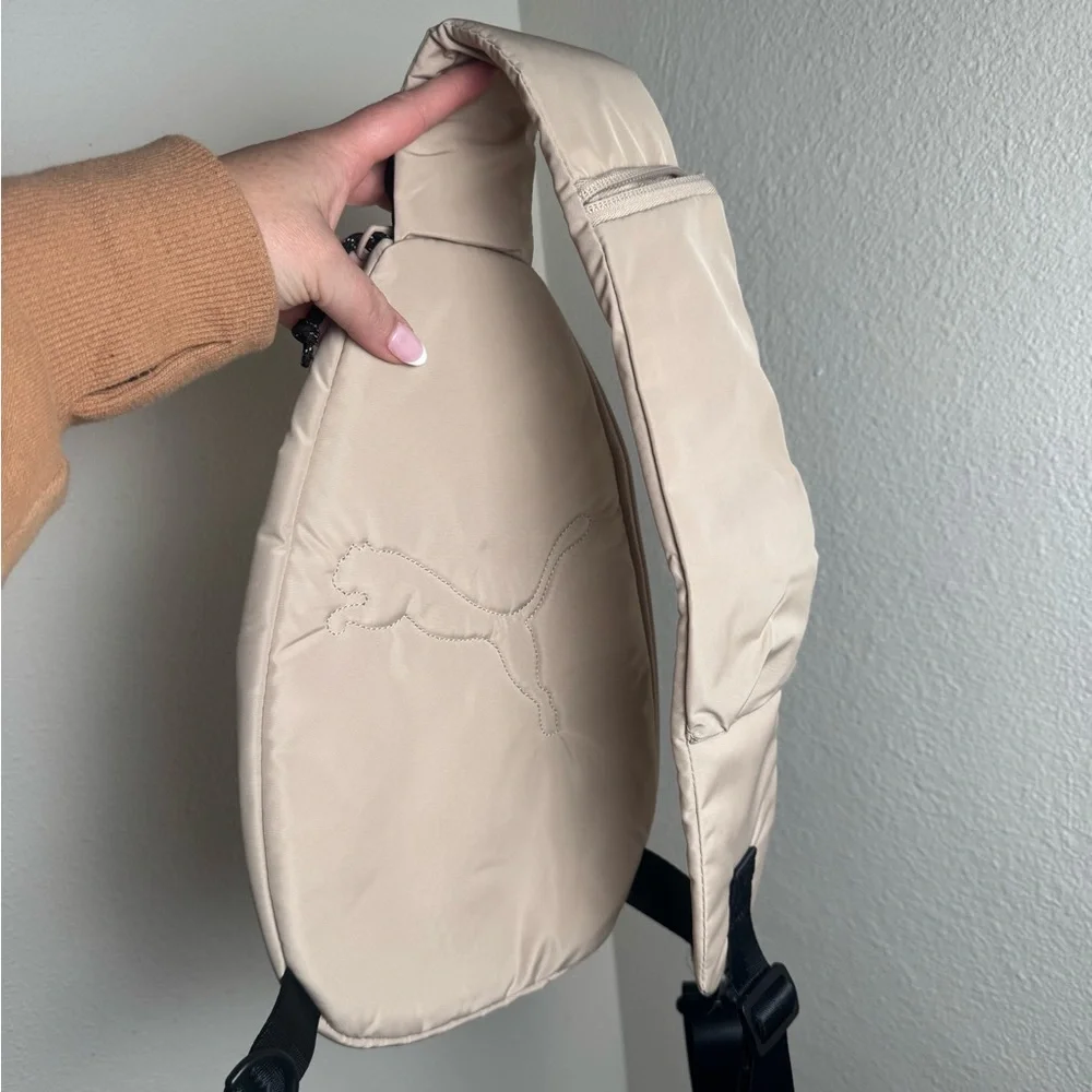 Puma myriad Beige Sling Backpack for Men or women crossbody bag belt bag‎